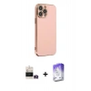 MARSİLYAN™- iPhone 14 Pro Max Kılıf Yankı Serisi - Siyah Bilvis 5in1 3D Magic Cam Ekran Koruyucu + Bilvis Titan Kamera Lens - GD