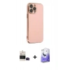 MARSİLYAN™- iPhone 14 Pro Max Kılıf Yankı Serisi - Siyah Bilvis 5in1 5D Magic Hayalet Cam Ekran Koruyucu + Bilvis Titan Kamera Lens - SH