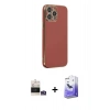 MARSİLYAN™- iPhone 14 Pro Max Kılıf Yankı Serisi - Siyah Bilvis 5in1 5D Magic Hayalet Cam Ekran Koruyucu + Bilvis Titan Kamera Lens - GS