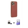 MARSİLYAN™- iPhone 14 Pro Max Kılıf Yankı Serisi - Siyah Bilvis 5in1 5D Magic Hayalet Cam Ekran Koruyucu + Bilvis Titan Kamera Lens - DNMR