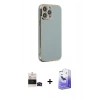 MARSİLYAN™- iPhone 14 Pro Max Kılıf Yankı Serisi - Siyah Bilvis 5in1 5D Magic Hayalet Cam Ekran Koruyucu + Bilvis Titan Kamera Lens - SH