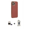 MARSİLYAN™- iPhone 14 Pro Max Kılıf Yankı Serisi - Siyah Bilvis Hayalet Cam Ekran Koruyucu + Bilvis Titan Kamera Lens - GS