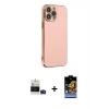 MARSİLYAN™- iPhone 14 Pro Max Kılıf Yankı Serisi - Siyah Buffer Hayalet Cam Ekran Koruyucu + Bilvis Titan Kamera Lens - DNMR