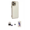 MARSİLYAN™- iPhone 14 Pro Max Kılıf Yankı Serisi - Siyah Joko 5D Cam + Bilvis Titan Kamera Lens - DNMR