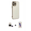 MARSİLYAN™- iPhone 14 Pro Max Kılıf Yankı Serisi - Siyah Joko 5D Cam + Bilvis Titan Kamera Lens - GD