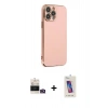 MARSİLYAN™- iPhone 14 Pro Max Kılıf Yankı Serisi - Siyah Joko 5D Cam + Bilvis Titan Kamera Lens - GD