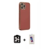 MARSİLYAN™- iPhone 14 Pro Max Kılıf Yankı Serisi - Siyah Joko 5D Cam + PVD Metal Kamera Lens - TU