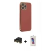 MARSİLYAN™- iPhone 14 Pro Max Kılıf Yankı Serisi - Siyah Joko 5D Cam + Raze Metal Kamera Lens - GD