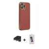MARSİLYAN™- iPhone 14 Pro Max Kılıf Yankı Serisi - Siyah Joko 5D Cam + Raze Metal Kamera Lens - GS