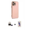 MARSİLYAN™- iPhone 14 Pro Max Kılıf Yankı Serisi - Siyah Joko 5D Cam + Siyah Bilvis Titan Kamera Lens