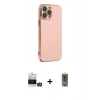 MARSİLYAN™- iPhone 14 Pro Max Kılıf Yankı Serisi - Siyah Joko Magic 5D Hayalet Cam + Bilvis Titan Kamera Lens - GS