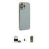 MARSİLYAN™- iPhone 14 Pro Max Kılıf Yankı Serisi - Siyah Joko Magic 5D Hayalet Cam + Bilvis Titan Kamera Lens - GS