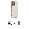 MARSİLYAN™- iPhone 14 Pro Max Kılıf Yankı Serisi - Siyah Joko Magic 5D Hayalet Cam + Bilvis Titan Kamera Lens - DNMR