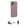 MARSİLYAN™- iPhone 14 Pro Max Kılıf Yankı Serisi - Siyah Joko Magic 5D Hayalet Cam + Bilvis Titan Kamera Lens - GD