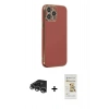 MARSİLYAN™- iPhone 14 Pro Max Kılıf Yankı Serisi - Siyah Mat Seramik Nano Ekran Koruyucu + Raze Metal Kamera Lens - GS