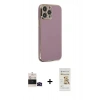 MARSİLYAN™- iPhone 14 Pro Max Kılıf Yankı Serisi - Siyah Mat Seramik Nano Ekran Koruyucu + Bilvis Titan Kamera Lens - SH