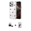 MARSİLYAN™- iPhone 14 Pro Max Kılıf Yörünge Form - Siyah Bilvis 3D Mat Cam Ekran Koruyucu + Bilvis Titan Kamera Lens - DNMR