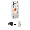 MARSİLYAN™- iPhone 14 Pro Max Kılıf Yörünge Işık Prime - Şeffaf Pasifik Cam Ekran Koruyucu + Raze Metal Kamera Lens - GS