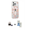 MARSİLYAN™- iPhone 14 Pro Max Kılıf Yörünge Işık Prime - Şeffaf Royal Nano Ekran Koruyucu + Bilvis Titan Kamera Lens - DNMR