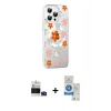 MARSİLYAN™- iPhone 14 Pro Max Kılıf Yörünge Işık Prime - Şeffaf Royal Nano Ekran Koruyucu + Bilvis Titan Kamera Lens - DNMR