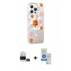 MARSİLYAN™- iPhone 14 Pro Max Kılıf Yörünge Işık Prime - Şeffaf Royal Nano Ekran Koruyucu + Bilvis Titan Kamera Lens - GD