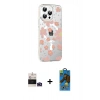 MARSİLYAN™- iPhone 14 Pro Max Kılıf Yörünge Işık Prime - Siyah 18D Cam Ekran Koruyucu + Bilvis Titan Kamera Lens - DNMR