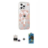 MARSİLYAN™- iPhone 14 Pro Max Kılıf Yörünge Işık Prime - Siyah 18D Cam Ekran Koruyucu + Bilvis Titan Kamera Lens - GD