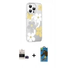 MARSİLYAN™- iPhone 14 Pro Max Kılıf Yörünge Işık Prime - Siyah 18D Cam Ekran Koruyucu + Bilvis Titan Kamera Lens - SH