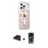 MARSİLYAN™- iPhone 14 Pro Max Kılıf Yörünge Işık Prime - Siyah 360 Mat Full Body Arka Koruyucu + Raze Metal Kamera Lens - GS