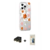 MARSİLYAN™- iPhone 14 Pro Max Kılıf Yörünge Işık Prime - Siyah 6D Mat Seramik Hayalet Nano Ekran Koruyucu + Raze Metal Kamera Lens - GD