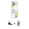 MARSİLYAN™- iPhone 14 Pro Max Kılıf Yörünge Işık Prime - Siyah Bilvis 3D Mat Cam Ekran Koruyucu + Bilvis Titan Kamera Lens - SH