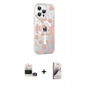 MARSİLYAN™- iPhone 14 Pro Max Kılıf Yörünge Işık Prime - Siyah Bilvis 3D Mat Cam Ekran Koruyucu + Bilvis Titan Kamera Lens - GD