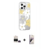 MARSİLYAN™- iPhone 14 Pro Max Kılıf Yörünge Işık Prime - Siyah Bilvis 3D Mat Cam Ekran Koruyucu + Bilvis Titan Kamera Lens - GD