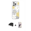 MARSİLYAN™- iPhone 14 Pro Max Kılıf Yörünge Işık Prime - Siyah Bilvis 3D Mat Cam Ekran Koruyucu + Raze Metal Kamera Lens - GS