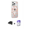 MARSİLYAN™- iPhone 14 Pro Max Kılıf Yörünge Işık Prime - Siyah Bilvis 5in1 3D Magic Cam Ekran Koruyucu + Raze Metal Kamera Lens - GS