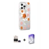MARSİLYAN™- iPhone 14 Pro Max Kılıf Yörünge Işık Prime - Siyah Bilvis 5in1 3D Magic Cam Ekran Koruyucu + Siyah Bilvis Titan Kamera Lens