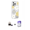 MARSİLYAN™- iPhone 14 Pro Max Kılıf Yörünge Işık Prime - Siyah Bilvis 5in1 3D Magic Cam Ekran Koruyucu + Siyah Bilvis Titan Kamera Lens