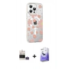MARSİLYAN™- iPhone 14 Pro Max Kılıf Yörünge Işık Prime - Siyah Bilvis 5in1 5D Magic Hayalet Cam Ekran Koruyucu + Gümüş Bilvis Titan Kamera Lens