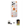 MARSİLYAN™- iPhone 14 Pro Max Kılıf Yörünge Işık Prime - Siyah Buffer Cam Ekran Koruyucu + Bilvis Titan Kamera Lens - GD