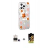 MARSİLYAN™- iPhone 14 Pro Max Kılıf Yörünge Işık Prime - Siyah Buffer Cam Ekran Koruyucu + Bilvis Titan Kamera Lens - SH