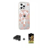 MARSİLYAN™- iPhone 14 Pro Max Kılıf Yörünge Işık Prime - Siyah Buffer Cam Ekran Koruyucu + Raze Metal Kamera Lens - GS