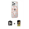 MARSİLYAN™- iPhone 14 Pro Max Kılıf Yörünge Işık Prime - Siyah Buffer Cam Ekran Koruyucu + PVD Metal Kamera Lens - TU