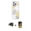 MARSİLYAN™- iPhone 14 Pro Max Kılıf Yörünge Işık Prime - Siyah Buffer Cam Ekran Koruyucu + Raze Metal Kamera Lens - GD