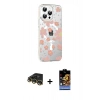 MARSİLYAN™- iPhone 14 Pro Max Kılıf Yörünge Işık Prime - Siyah Buffer Hayalet Cam Ekran Koruyucu + Raze Metal Kamera Lens - GD