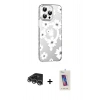 MARSİLYAN™- iPhone 14 Pro Max Kılıf Yörünge Işık Prime - Siyah Joko 5D Cam + Raze Metal Kamera Lens - GS