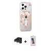 MARSİLYAN™- iPhone 14 Pro Max Kılıf Yörünge Işık Prime - Siyah Joko 5D Cam + Raze Metal Kamera Lens - GS