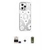 MARSİLYAN™- iPhone 14 Pro Max Kılıf Yörünge Işık Prime - Siyah Joko Magic 5D Hayalet Cam + Bilvis Titan Kamera Lens - DNMR