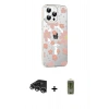MARSİLYAN™- iPhone 14 Pro Max Kılıf Yörünge Işık Prime - Siyah Joko Magic 5D Hayalet Cam + Gümüş Raze Metal Kamera Lens