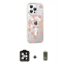 MARSİLYAN™- iPhone 14 Pro Max Kılıf Yörünge Işık Prime - Siyah Joko Magic 5D Hayalet Cam + PVD Metal Kamera Lens - TU
