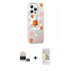 MARSİLYAN™- iPhone 14 Pro Max Kılıf Yörünge Işık Prime - Siyah Mat Seramik Nano Ekran Koruyucu + Bilvis Titan Kamera Lens - GD